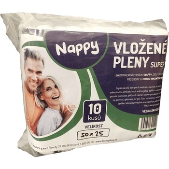 Nappy Super 50 x 25 cm 10 ks