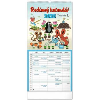 nástěnný Rodinný plánovací Krteček 21 x 42 cm 2026
