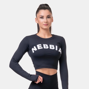 NEBBIA Crop Top Sporty Hero Long Sleeves