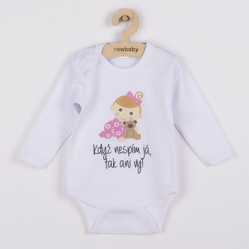 NEW BABY Body s potiskem Když nespím já tak ani vy