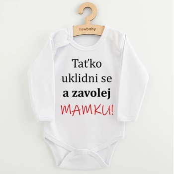 NEW BABY Body s potiskem New Baby a zavolej MAMKU!