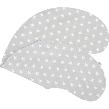 NEW BABY Povlak na kojící polštář Hvězdičky šedý