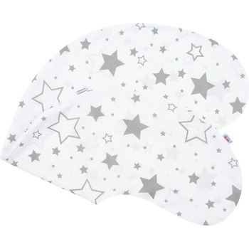 NEW BABY Povlak na kojící polštář Hvězdy šedé
