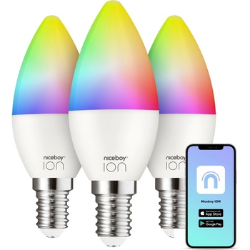 Niceboy ION SmartBulb RGB E14 6W set 3ks