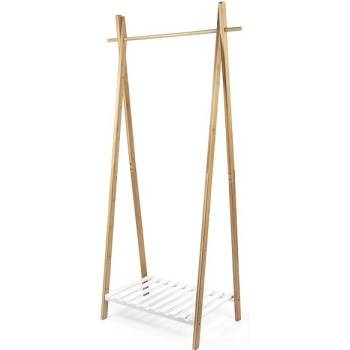 Nikaro Stojan na šaty Compactor Bamboo Stender přírodní dřevo