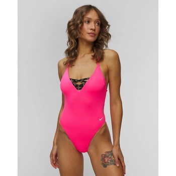 Nike dámské jednodílné plavky Swim Icon Sneakerkini 2.0 Crossback One Piece růžová