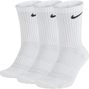 Nike Everyday Cushion Crew 3 PACK white Bílá