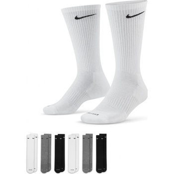 Nike Everyday Plus Cushion Crew Socks 6P Bílý