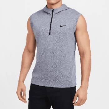 Nike Golf Tour Vest Hoodie Pique Light pánská vesta s kapucí carbon/blk