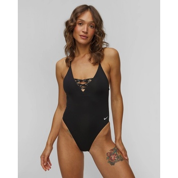 Nike jednodílné dámské plavky Swim Icon Sneakerkini 2.0 Crossback One Piece černá