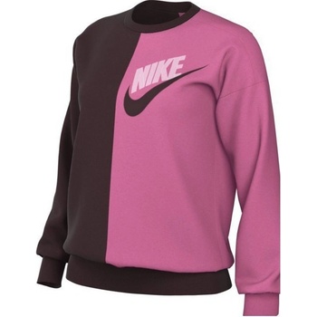 Nike NSW FT FLC OOS CREW DNC W DV0328-652 růžová