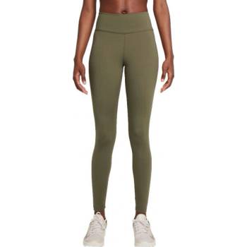 Nike ONE DF MR TGT W dámské sportovní legíny khaki