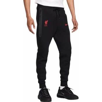Nike pánské flísové kalhoty Liverpool FC 24/25 Tech Fleece černé