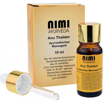 Nimi Ayurveda Anu Thailam ajurvédsky nosní olej pro očistné techniky nosu 10 ml