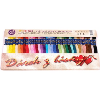 Niťárna Sada vyšívacích přízí MOULINE / BAVLNKA 76030 Základní barvy 36 kusů / 1 balení