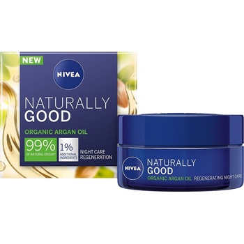 Nivea Naturally Good regenerační noční krém 50 ml