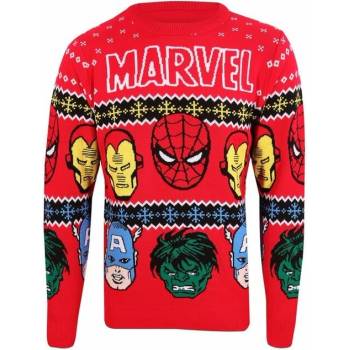 NNM Marvel Comics Christmas Jumper Face´s černá