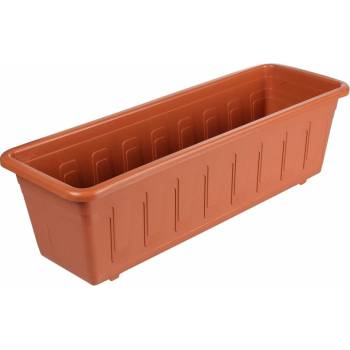 Nohel garden Truhlík samozavlažovací GARDENFLOR plastový hnědý 50 cm