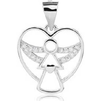 Nubis Stříbrný přívěsek andílek NB 4537