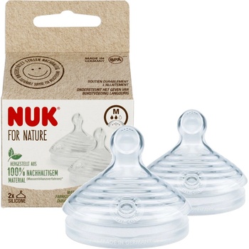 Nuk náhradní pítko k lahvičce for Nature 2 ks transparentní