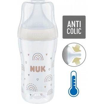 Nuk Perfect Match skleněná kojenecká láhev s kontrolou teploty 230 ml
