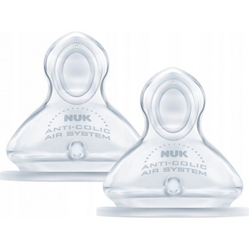 Nuk savička Flow Control transparentní 2 ks