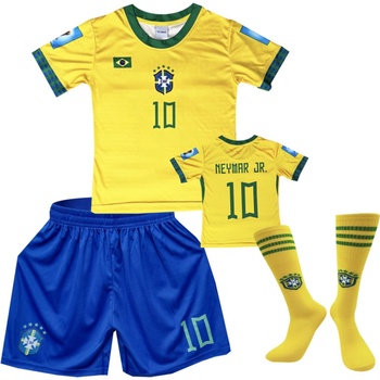 Numberoplus dětský fotbalový dres + fotbalové ponožky Brazílie