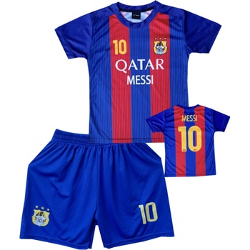 Numberoplus dětský fotbalový dres Komplet - Leo Messi Goat Qatar