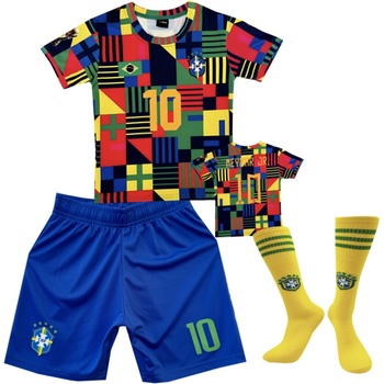 Numberoplus dětský fotbalový dres Komplet Neymar.JR10. Colors