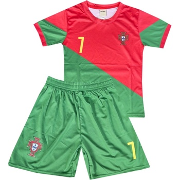 Numberoplus dětský fotbalový dres Komplet Portugalsko Cristiano Ronaldo CR7 King Star