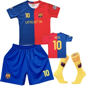 Numberoplus Premium dětský fotbalový dres Komplet FC Barcelona Lionel Messi 10