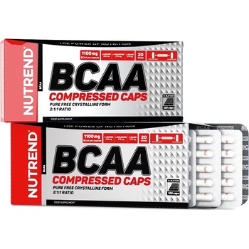 NUTREND BCAA COMPRESSED CAPS 120 kapslí