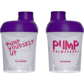 Nutrend Shaker Pump 300 ml Průhledná amp; fialová