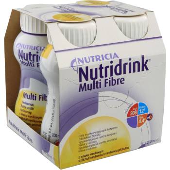 NUTRIDRINK MULTI FIBRE S PŘÍCHUTÍ VANILKOVOU POR SOL 4X200ML