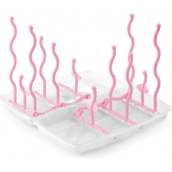 Nuvita skládací stojan na láhve Pastel Pink