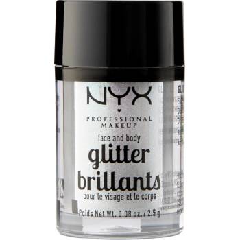 NYX Professional Makeup Glitter Goals třpytky na obličej i tělo 07 Ice 2.5 g