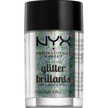 NYX Professional Makeup Glitter třpytky na obličej i tělo 06 Crystal 2,5 g