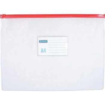 Obálka s plastovým zipem A4 PVC, transparentní