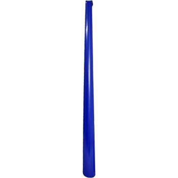 Obouvací lžíce kovová 63 cm modrá