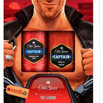 Old Spice Captain sprchový gel 250 ml + deospray 150 ml dárková sada