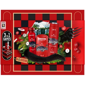 Old Spice Nightpanther sada deostick 50 ml + deospray 150 ml + sprchový gel 3v1 400 ml + desková hra 3v1