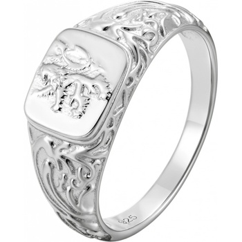 Olivie Pánský stříbrný prsten ČESKÝ LEV 9600