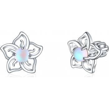 Olivie stříbrné náušnice MĚSÍČNÍ KVÍTEK 8029