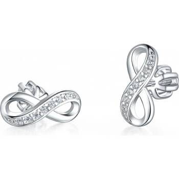 Olivie stříbrné náušnice NEKONEČNO 8347