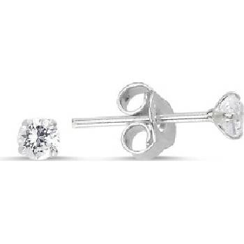 Olivie stříbrné zirkon 2820