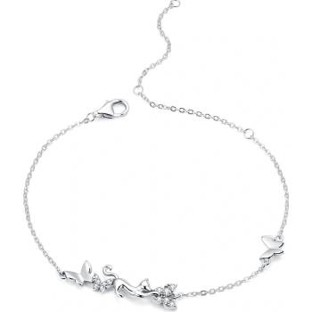 Olivie Stříbrný náramek KOTĚ MEZI MOTÝLY 4476