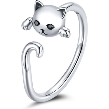 Olivie Stříbrný prsten Kočka 5147