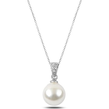Olivie Stříbrný řetízek s perličkou 2146