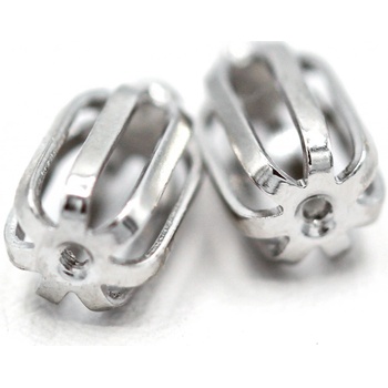 Olivie stříbrný rhodiovaný DLOUHÝ ŠROUBEK k náušnicím 7439