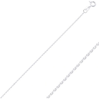 OLIVIE Stříbrný rhodiovaný řetízek 2601